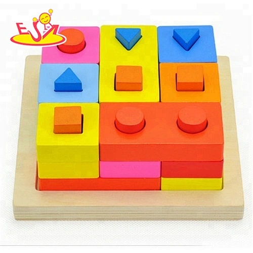 الجملة كتل التعليمية DIY شكل لعبة خشبية للأطفال W13D057