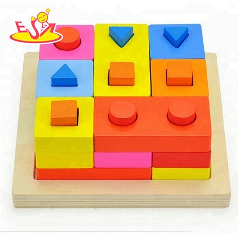 الجملة كتل التعليمية DIY شكل لعبة خشبية للأطفال W13D057