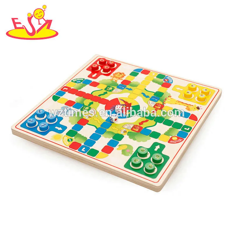 wholesale popular fashion kids wooden checkers best interesting children wooden toy checkers W11A064