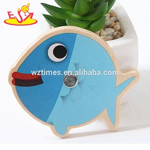 Top quality educational wooden fishing toys for kids W01B092