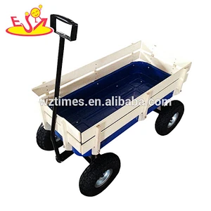 Wholesale best selling red wooden baby carriage top quality wooden baby carriage W16A026
