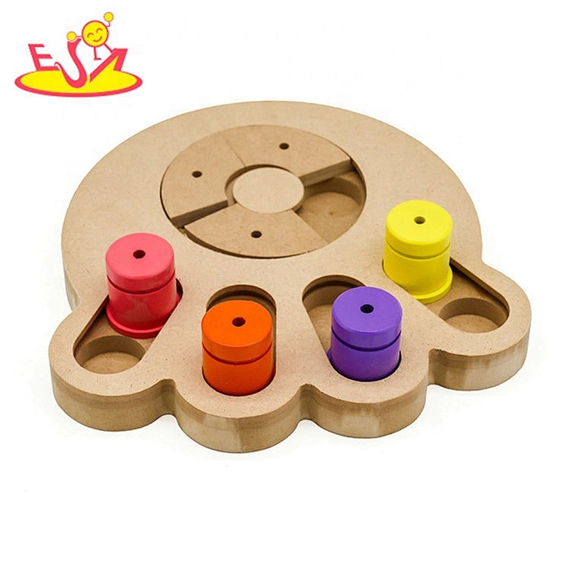 Free sample interactive wooden dog puzzle toys for wholesale W06F035