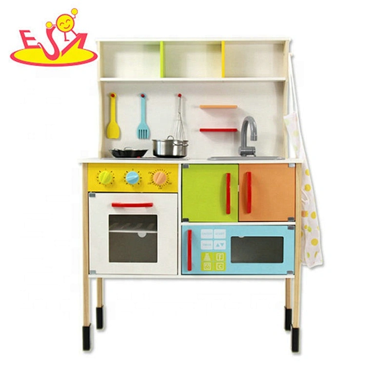 2019 New design pretend play wooden cooking games for girls W10C425