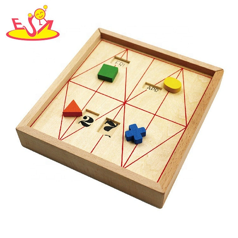 New arrival educational wooden my first calendar for kids W09F021