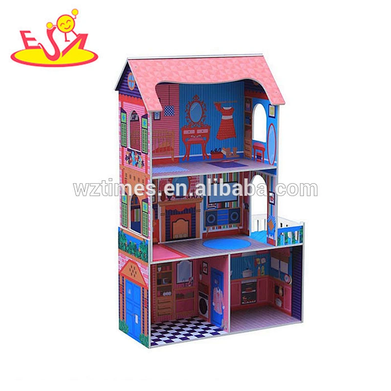 2018 wholesale kids wooden playhouse most popular children wooden playhouse W06A142