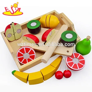 wholesale top quality wooden fruit cutting toy for children as holiday gift W10B144