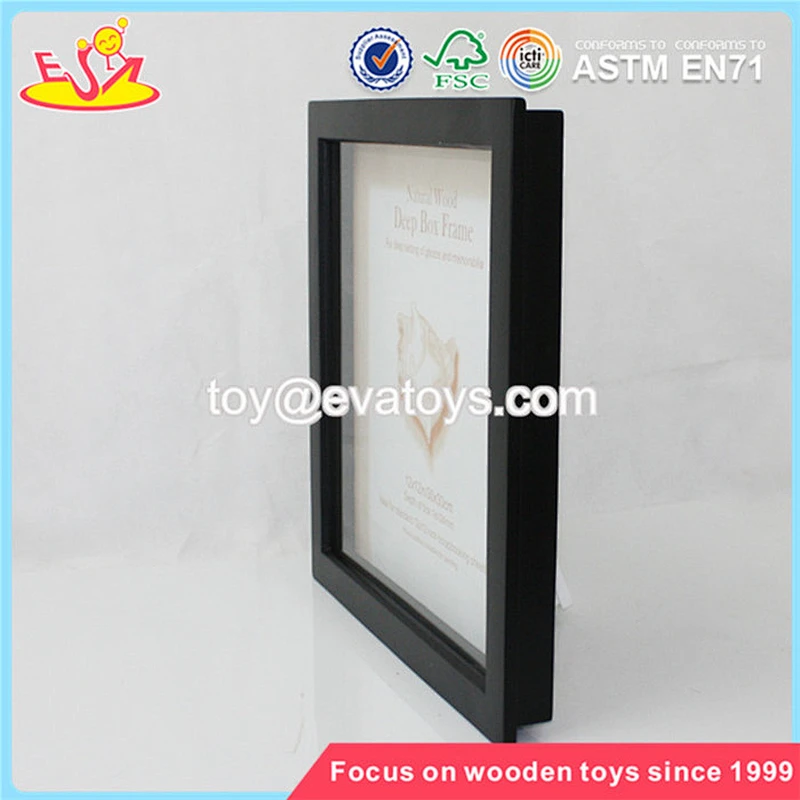 Wholesale simple style classic black wooden picture frame W09A008