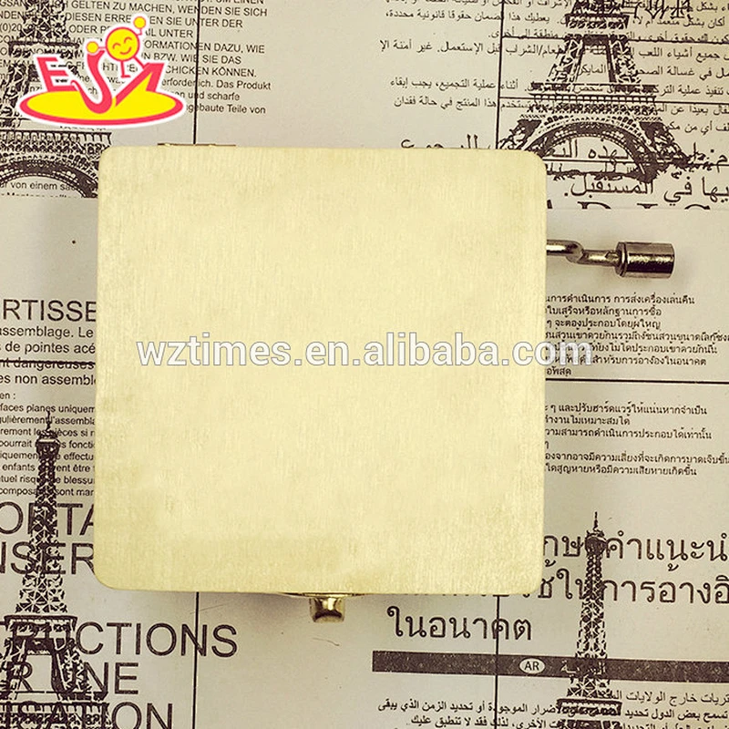 2018 wholesale wooden wind up music box top fashion wooden wind up music box best wooden wind up music box W07B033