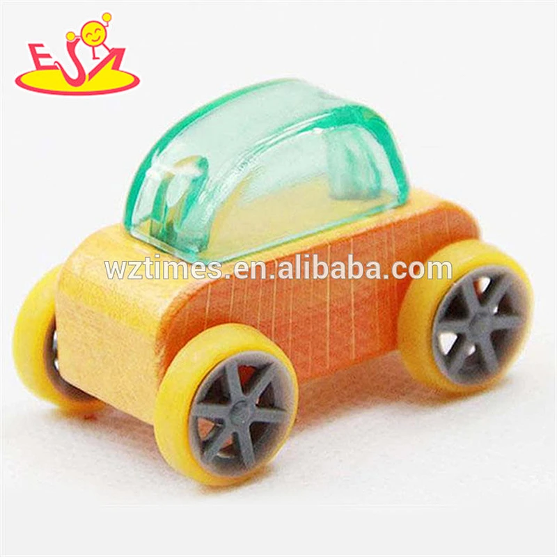 wholesale lovely children wooden small car toy hot promotional kids wooden small car toy W04A180C
