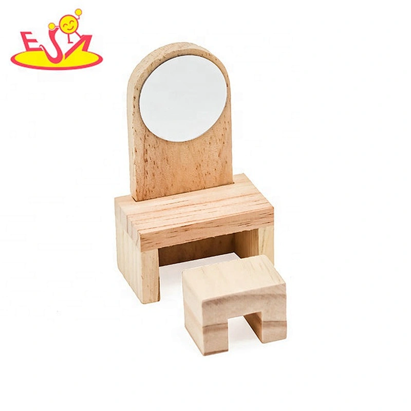 2019 New arrival pretend play wooden miniature furniture toy for kids W06B093