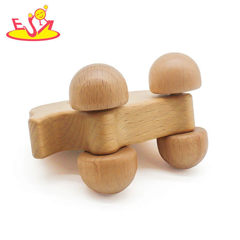 most popular wooden children toy car with animal shaped W04A238