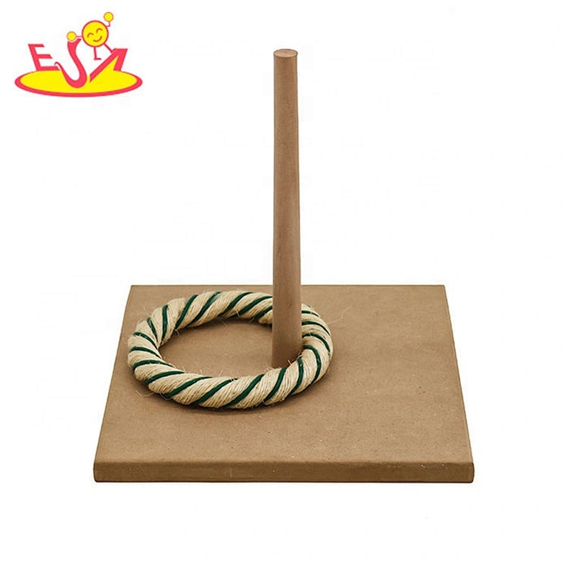 Classic children wooden ring toss game for garden W01D017