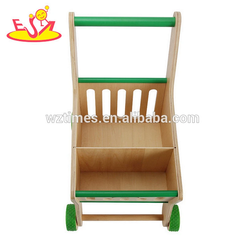 2018 wholesale wooden baby push along walker high quality wooden baby push along walker best baby push along walker W16E068