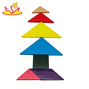 2019 Top fashion educational diy wooden tangrams for kids W11D010
