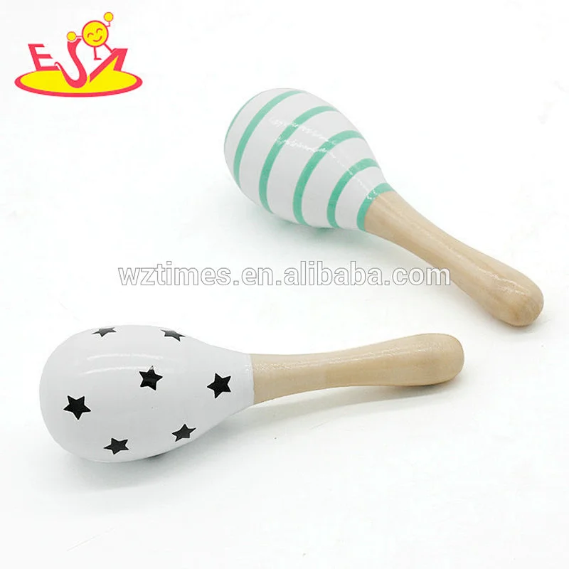 2018 Wholesale traditional kids rhythm instrument wooden shaker music for sale W07I128