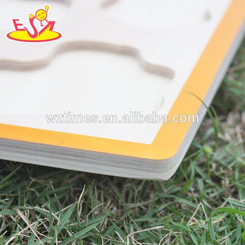 wholesale top fashion wooden animal puzzle intelligence wooden animal puzzle W14M088