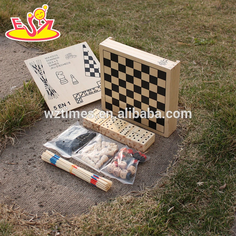New fashion multi-function kids wooden chess board for education W11A048