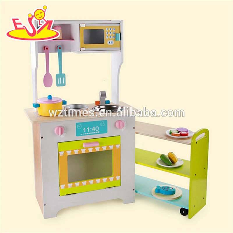 2018 Wholesale new style wooden kids play kitchen high quality wooden kids play kitchen best wooden kids play kitchen W10C270