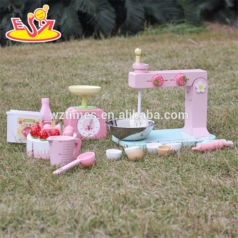 wholesale kids making wooden toy cake set for pretend play W10D013