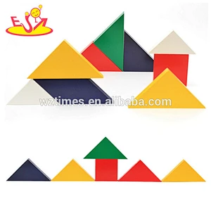 2018 Wholesale best sale kids wooden Chinese tangram made in china W14A166