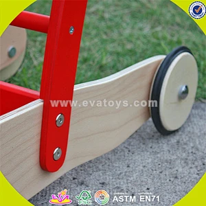 wholesale educational red wooden toddler walker hot sale wooden toddler walker useful wooden toddler walker W13C013