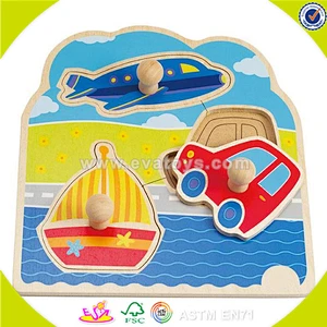 Wholesale high quality wooden fish puzzle toy cute 3d wooden fish puzzle game lovely toddler 3d wooden puzzle toy W14M061