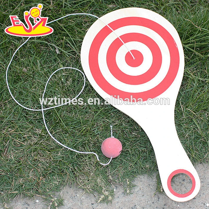 wholesale new fashion baby wooden beach racket high quality kids wooden beach racket W01A139