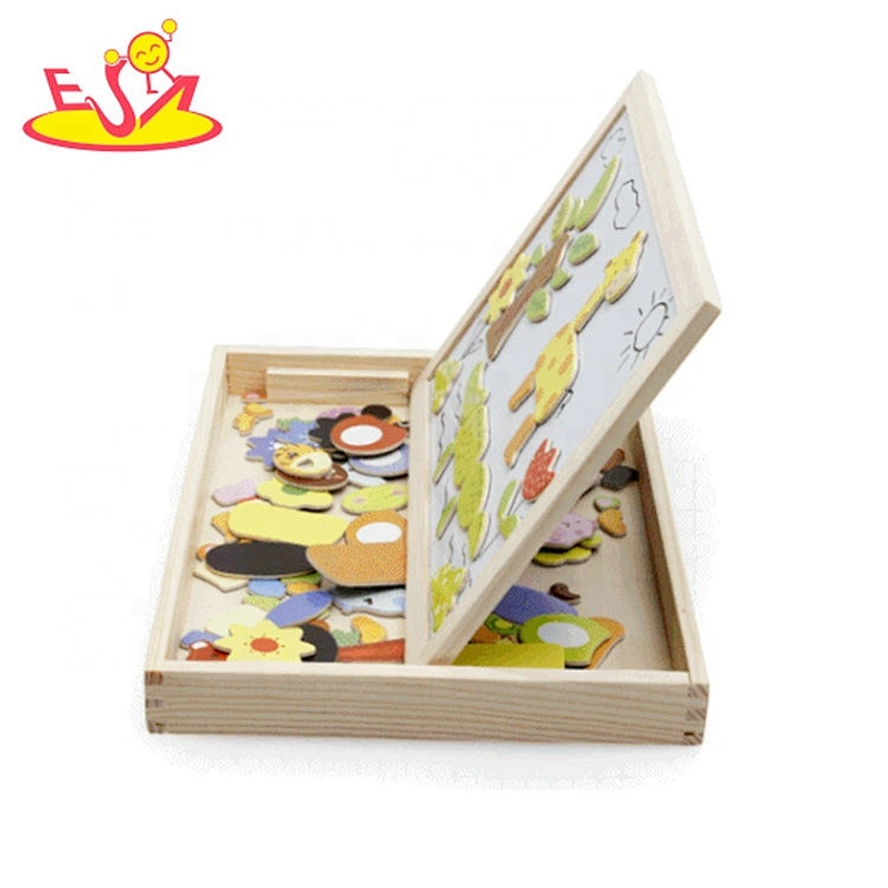 Top sale early learning wooden whiteboard for kids W12B134