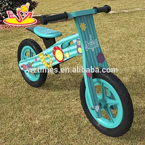2018 Wholesale original work children wooden balance bikes for boys W16C178