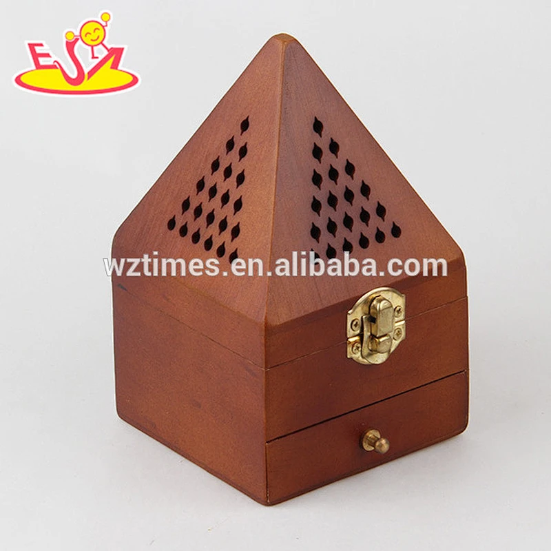 2018 Wholesale high quality classical style wooden incense burner household wooden incense burner W02A258