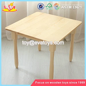 Wholesale beautiful children wooden square table and chair used for study and eating W08G233
