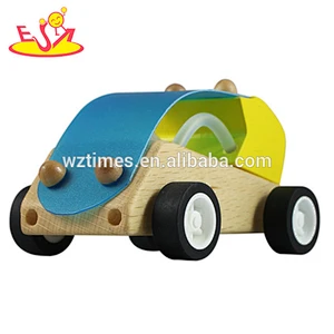 wholesale kids wooden small car toy superior quality wooden small car toy W04A046