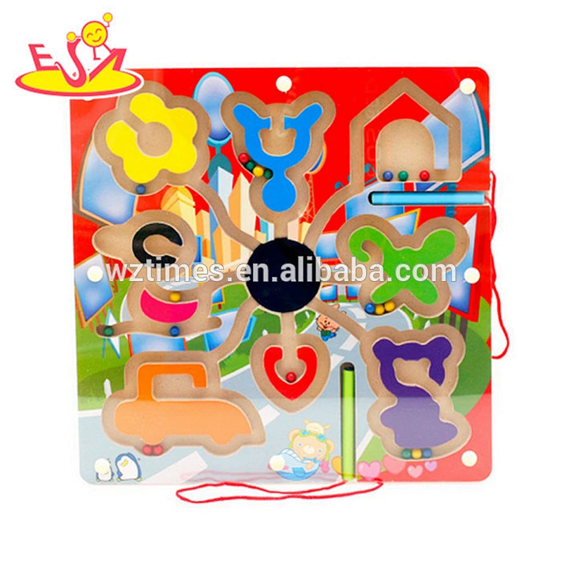 2018 wholesale new design maze wooden educational toys for kids top fashion wooden educational toys for kids W11H018