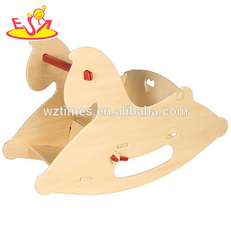 2018 wholesalers rocking horse wooden rocking horse high quality wooden rocking horse W16D082B