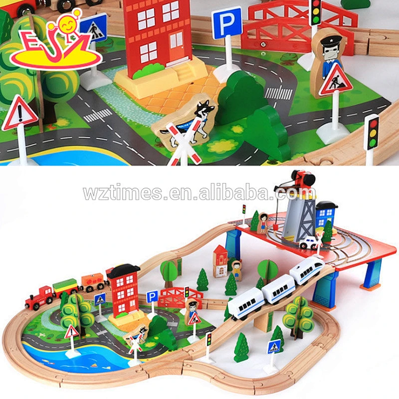 2018 new style wooden model cars vehicles train for kids W04C149