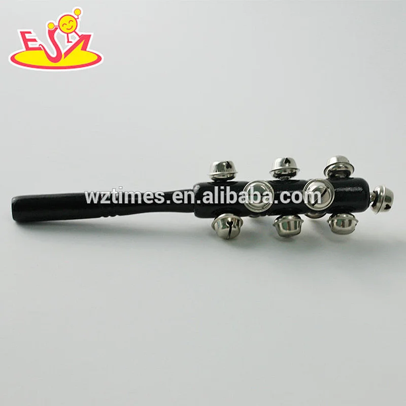 Wholesale musical wooden black rattle toy for kids W07I126