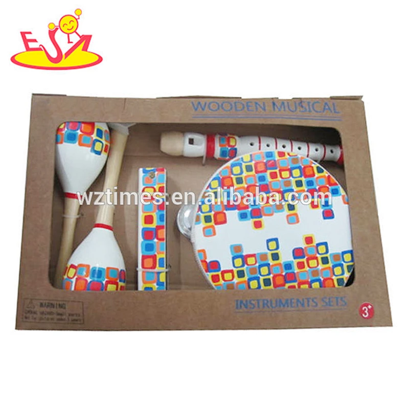 high quality educational wooden musical set toys for toddlers W07A024