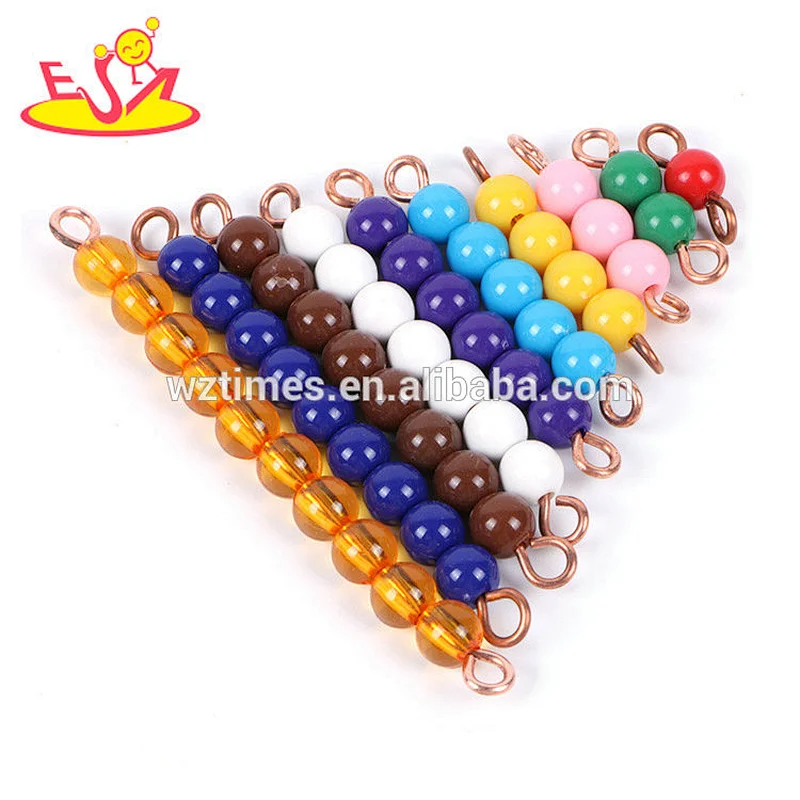 Wholesale top fashion teaching means numbers wooden bead toy for sale W12F027