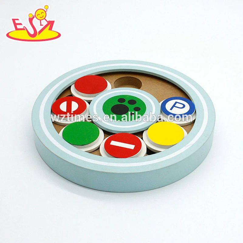 wholesale best fun IQ game feeder hide and seek toys wooden puzzles for cat W06F040