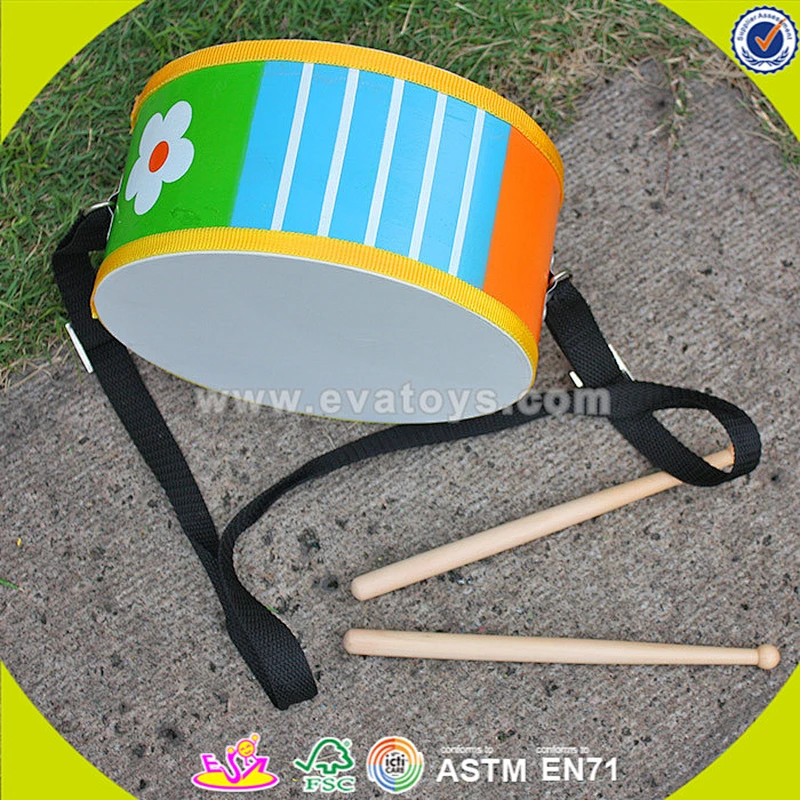 wholesale top sale wooden music drum toy,child Music drum set toy,wonderful wooden drum toy toy W07J033