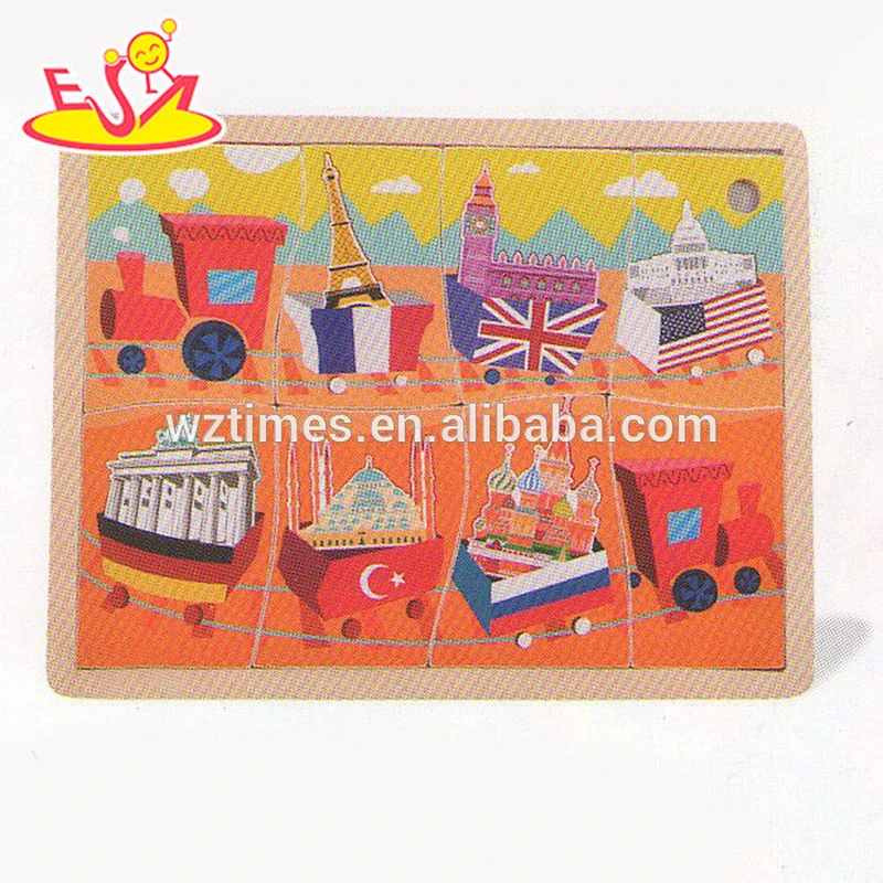 wholesale baby wooden fruit puzzle educational kids wooden fruit puzzle fashion children wooden fruit puzzle W14C148