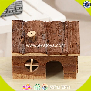 New design wooden mini pet house lovely wooden mini pet house W06F020