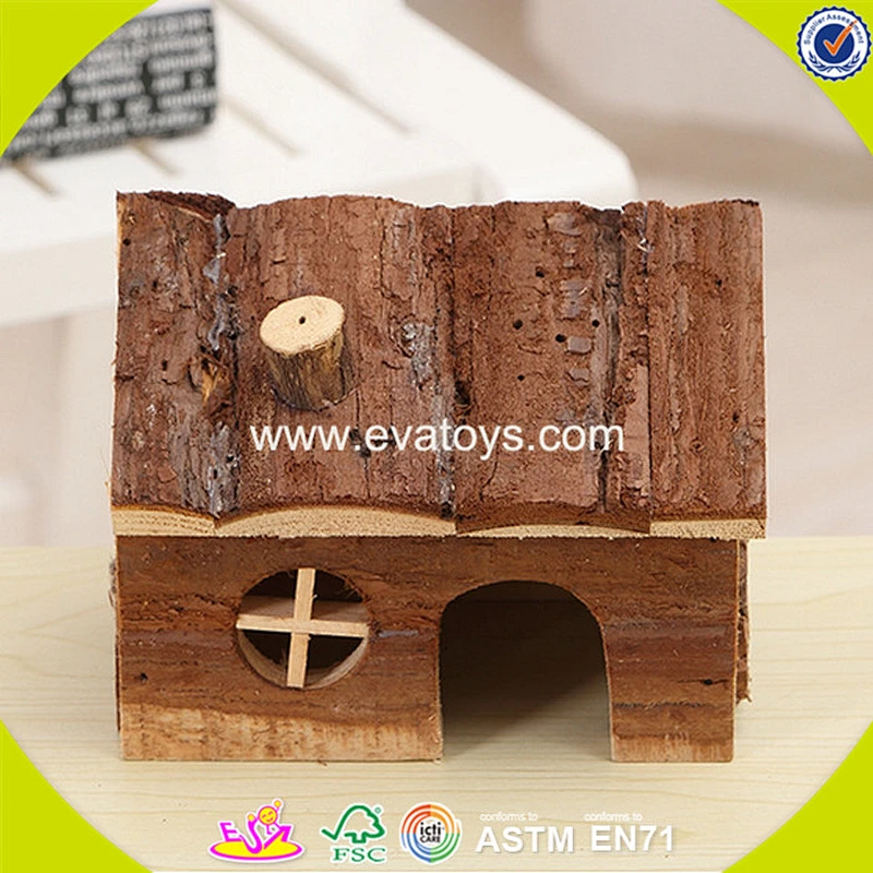 New design wooden mini pet house lovely wooden mini pet house W06F020