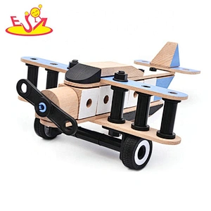 High quality educational diy wooden building kits for boys W03B082