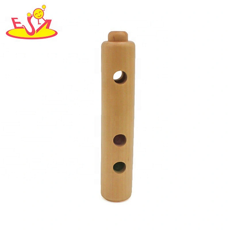 Wholesale educational wooden kids toy flute for preschoolers W07D015
