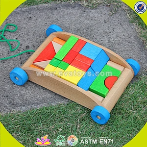 2018 Amazon top seller hottest mini building blocks wooden kids learning toys for sale W13C019