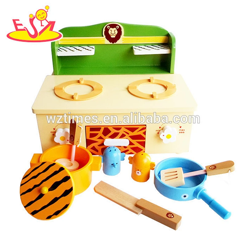 wholesale mini wooden toddler kitchen set for pretend play W10C184