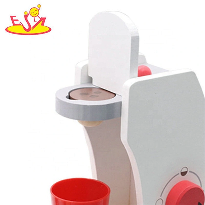 New design kids wooden toy coffee machine for pretend play W10D228