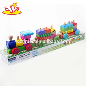 2018 wholesale children wooden train toy funny baby wooden train toy colorful children wooden train toy W04A269
