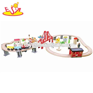 wholesale educational toys children wooden train set for sale W04C041